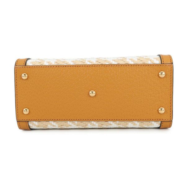 グッチ ハンドバッグ ダイアナ バンブー ミニ ラフィア レザー 702732 GUCCI 2way