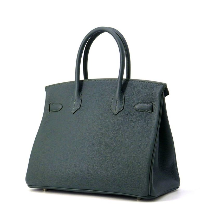 エルメス バーキン30 ヴェールマングローブ/シルバー金具 トリヨンモーリス K刻印 HERMES Birkin ハンドバッグ