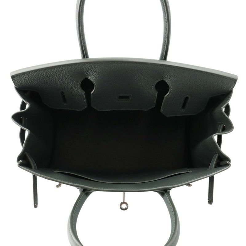 エルメス バーキン30 ヴェールマングローブ/シルバー金具 トリヨンモーリス K刻印 HERMES Birkin ハンドバッグ