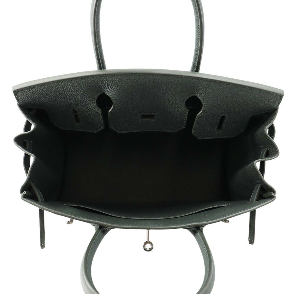 エルメス バーキン30 ヴェールマングローブ/シルバー金具 トリヨンモーリス K刻印 HERMES Birkin ハンドバッグ