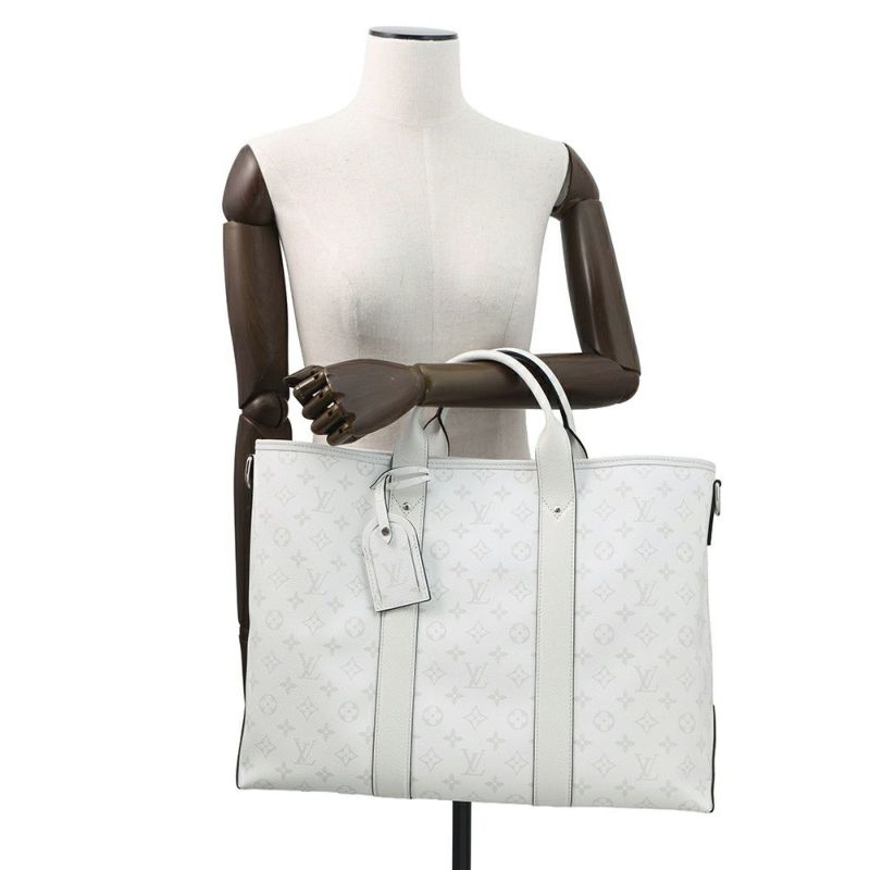 ルイヴィトン トートバッグ モノグラム/タイガ ウィークエンド・トート NM M30919 LOUIS VUITTON 2way 白 ホワイト タイガラマ