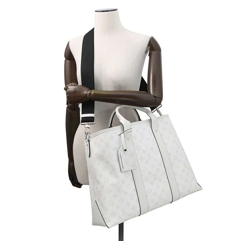 ルイヴィトン トートバッグ モノグラム/タイガ ウィークエンド・トート NM M30919 LOUIS VUITTON 2way 白 ホワイト タイガラマ
