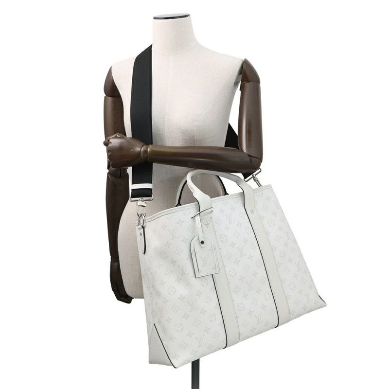 ルイヴィトン トートバッグ モノグラム/タイガ ウィークエンド・トート NM M30919 LOUIS VUITTON 2way 白 ホワイト タイガラマ