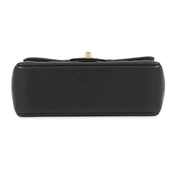 シャネル チェーンショルダーバッグ ミニ マトラッセ 20 ココマーク ラムスキン A69900 CHANEL 黒