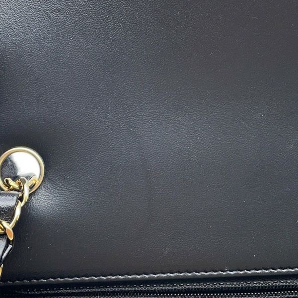 シャネル チェーンショルダーバッグ ミニ マトラッセ 20 ココマーク ラムスキン A69900 CHANEL 黒