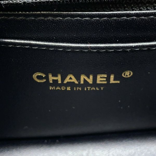 シャネル チェーンショルダーバッグ ミニ マトラッセ 20 ココマーク ラムスキン A69900 CHANEL 黒