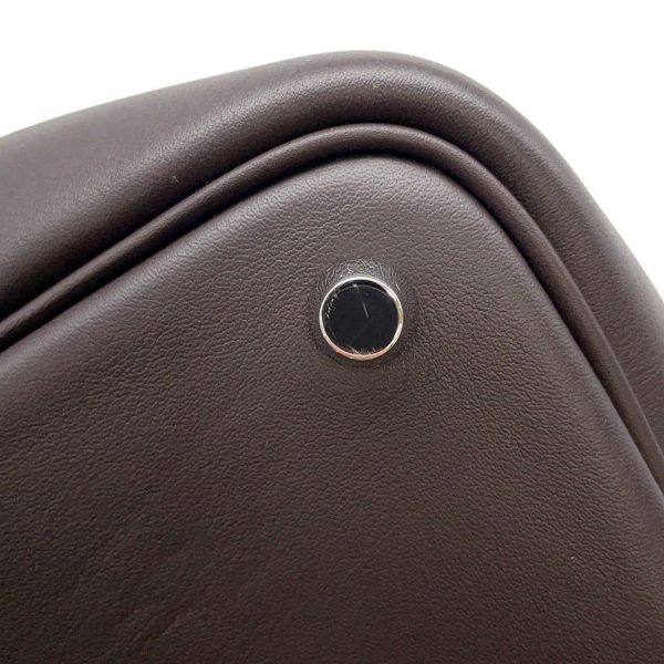 エルメス ハンドバッグ ピコタンロックPM ゴーチーム エベンヌ/シルバー金具 スイフト/フェルト W刻印