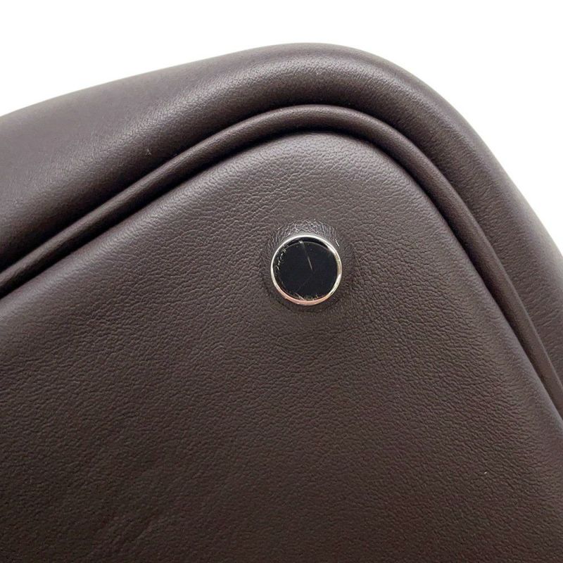 エルメス ハンドバッグ ピコタンロックPM ゴーチーム エベンヌ/シルバー金具 スイフト/フェルト W刻印