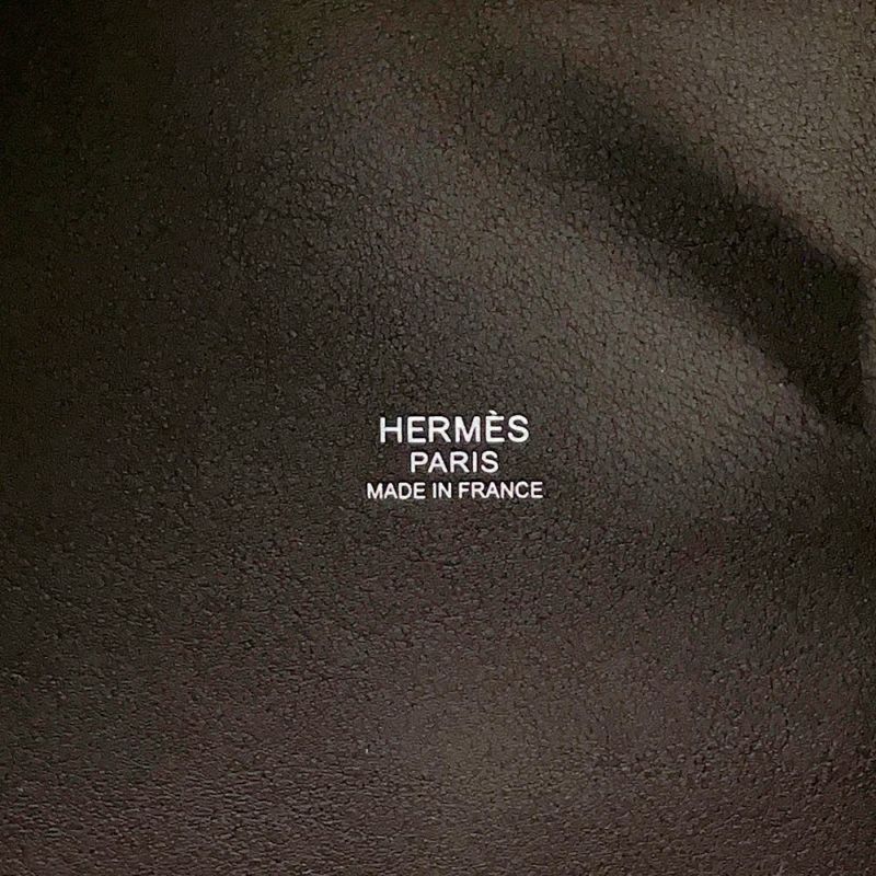 エルメス ハンドバッグ ピコタンロックPM ゴーチーム エベンヌ/シルバー金具 スイフト/フェルト W刻印