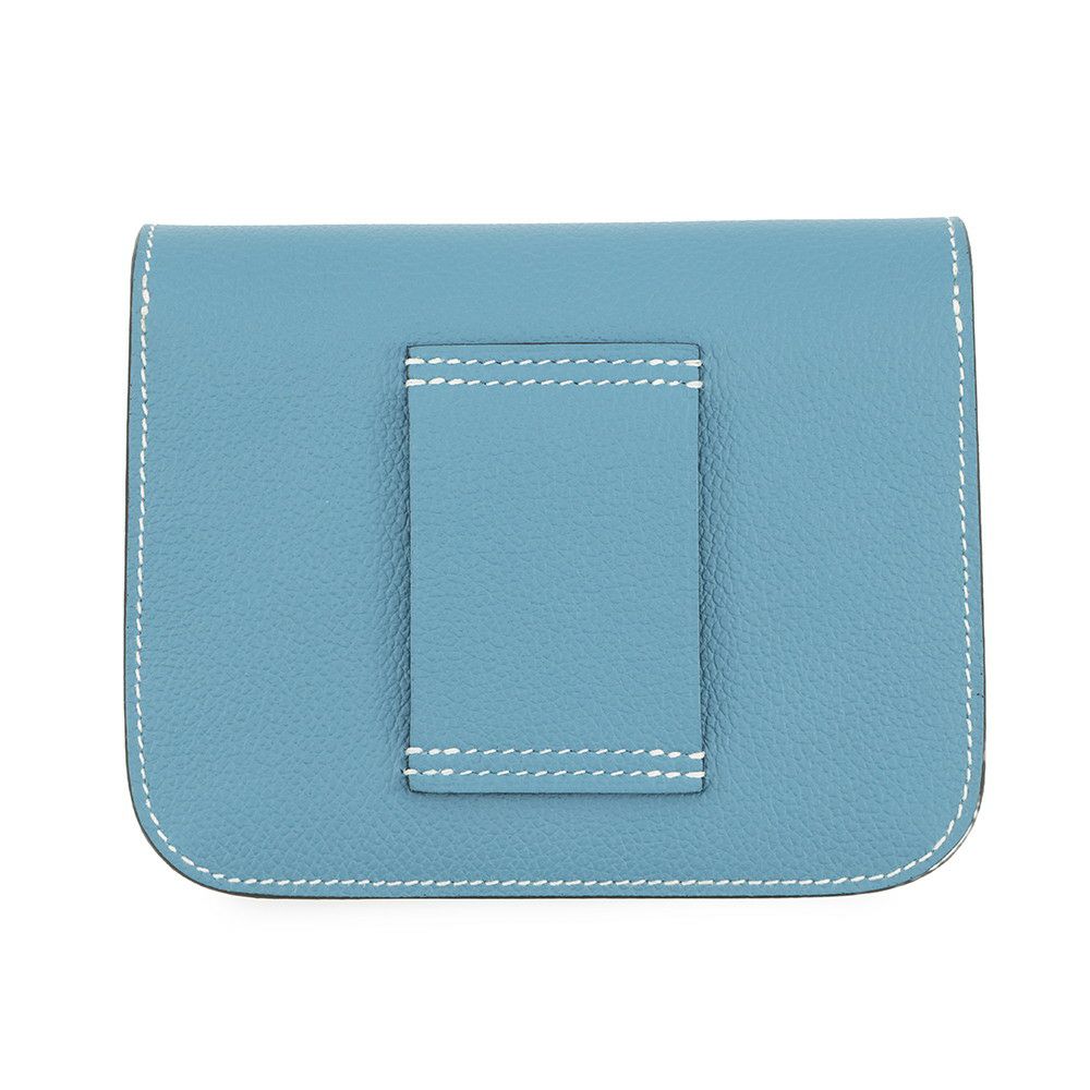 エルメス 財布 コンスタンス スリム ニューブルージーン/ゴールド金具 エバーカラー B刻印 財布