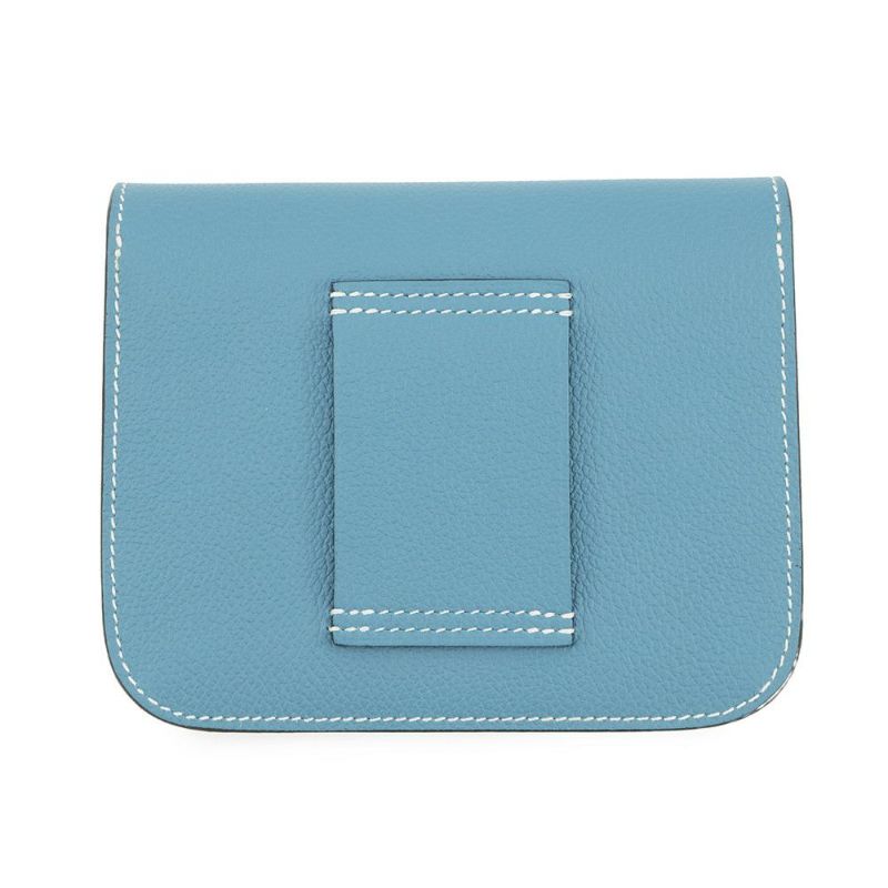 エルメス 財布 コンスタンス スリム ニューブルージーン/ゴールド金具 エバーカラー B刻印 財布