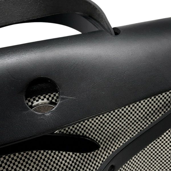 エルメス エールバッグジップPM ルトゥルネ ブラック/エクリュ/シルバー金具 トワルGM/ヴァッシュハンター U刻印 黒