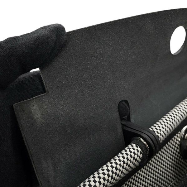 エルメス エールバッグジップPM ルトゥルネ ブラック/エクリュ/シルバー金具 トワルGM/ヴァッシュハンター U刻印 黒