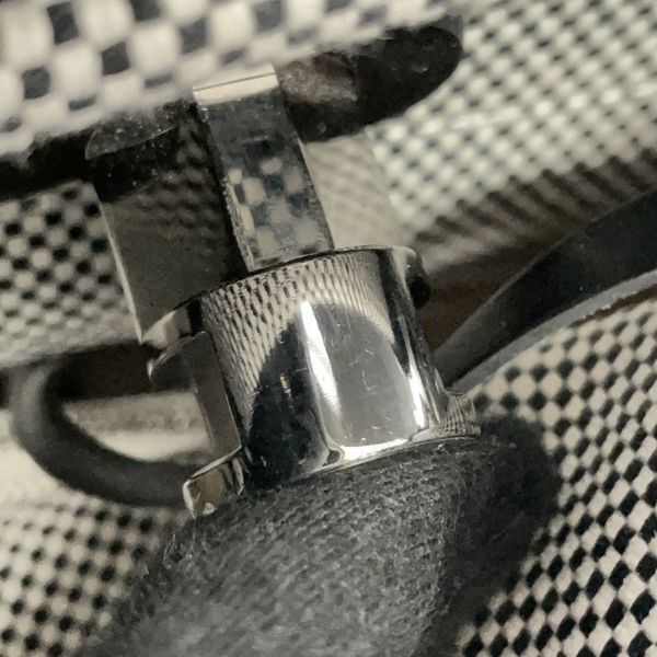 エルメス エールバッグジップPM ルトゥルネ ブラック/エクリュ/シルバー金具 トワルGM/ヴァッシュハンター U刻印 黒