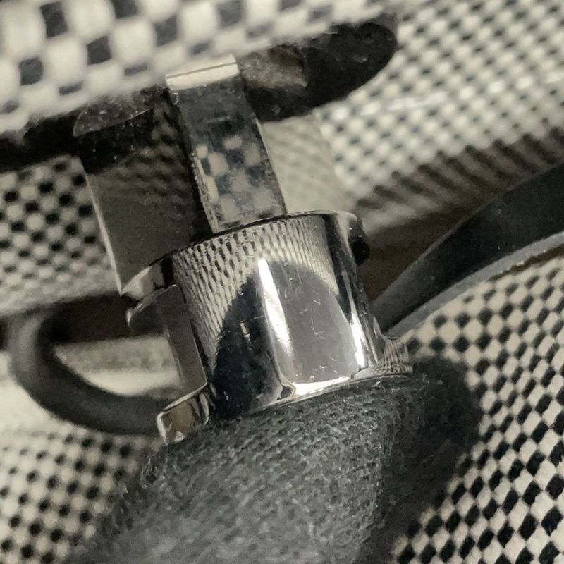 エルメス エールバッグジップPM ルトゥルネ ブラック/エクリュ/シルバー金具 トワルGM/ヴァッシュハンター U刻印 黒