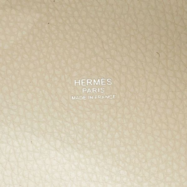 エルメス ハンドバッグ ピコタンロックMM ベトン/シルバー金具 トリヨンクレマンス W刻印