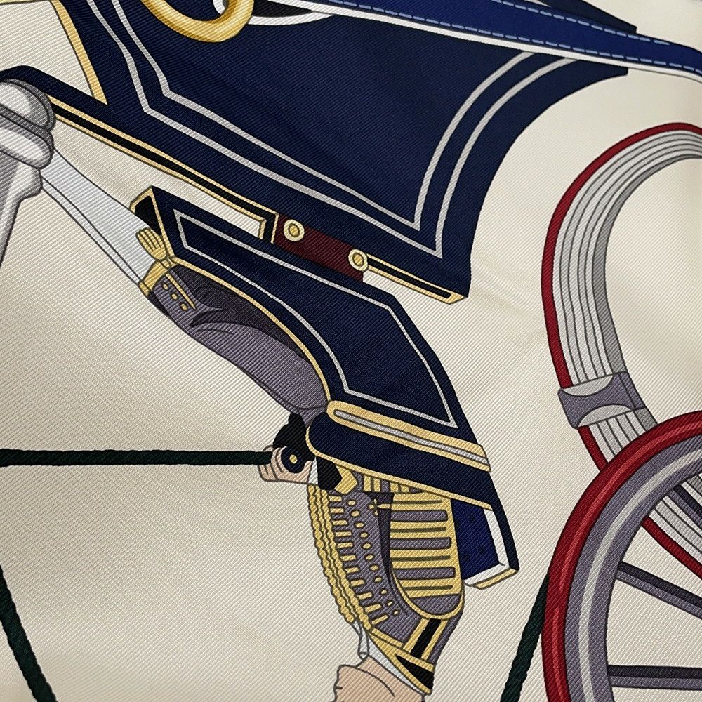 エルメス スカーフ カレ90 ステイトリー・ホイールズ Stately Wheels HERMES シルク 2025秋冬