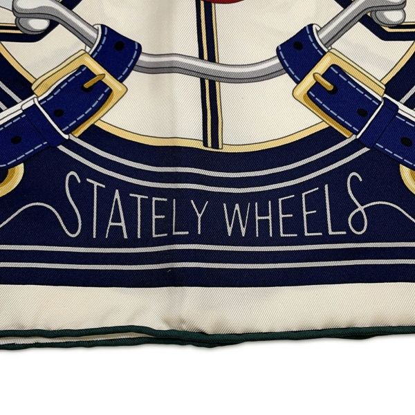 エルメス スカーフ カレ90 ステイトリー・ホイールズ Stately Wheels HERMES シルク 2025秋冬