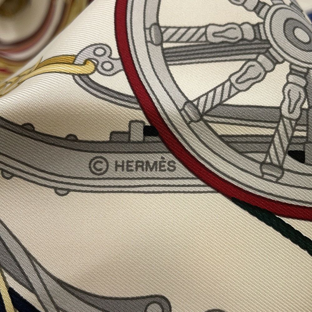 エルメス スカーフ カレ90 ステイトリー・ホイールズ Stately Wheels HERMES シルク 2025秋冬