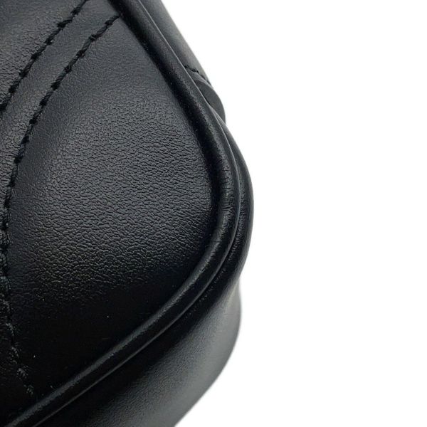 グッチ チェーンショルダーバッグ GGマーモント キルティング レザー 443497 GUCCI 黒