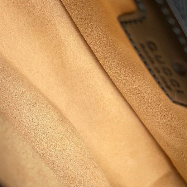 グッチ チェーンショルダーバッグ GGマーモント キルティング レザー 443497 GUCCI 黒