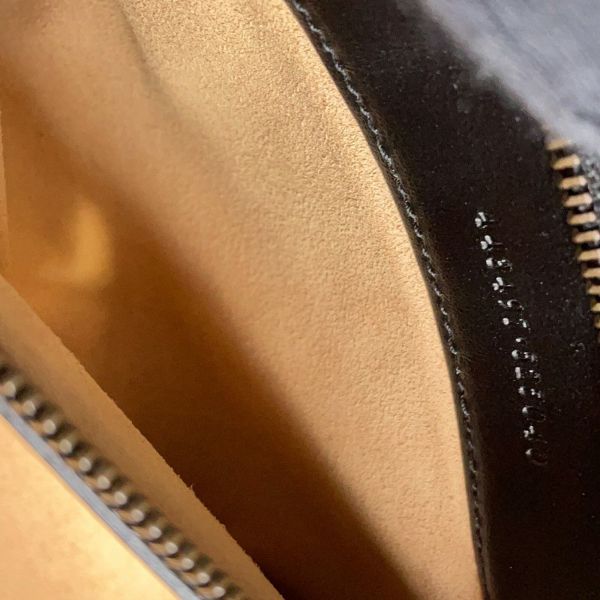 グッチ チェーンショルダーバッグ GGマーモント キルティング レザー 443497 GUCCI 黒