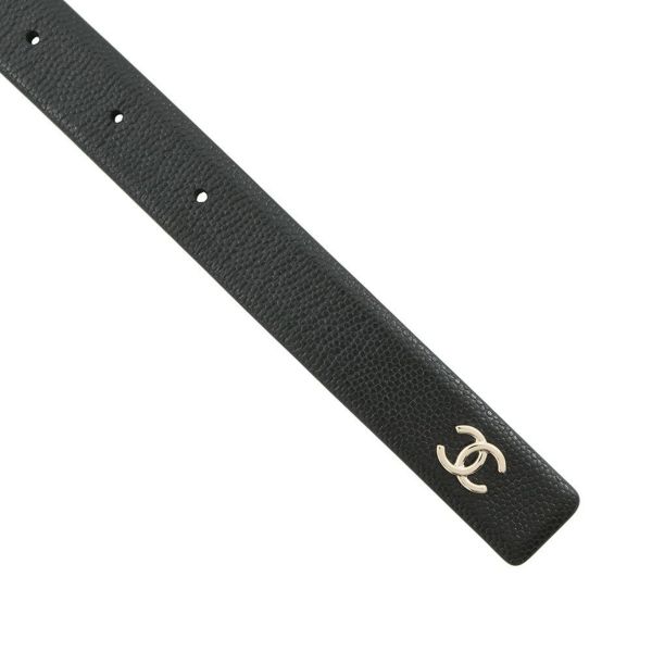 シャネル べルト ココマーク ロゴ レザー レディースサイズ80 B25 A AAB177 CHANEL 黒