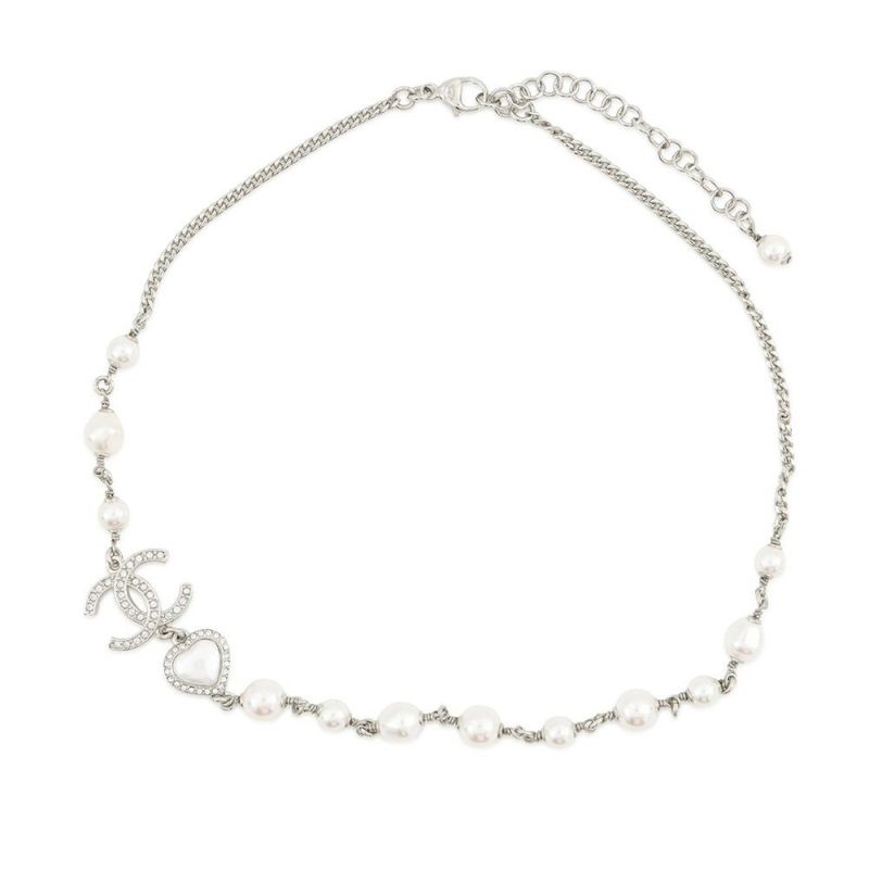 シャネル ネックレス ココマーク ハート フェイクパール ラインストーン B23 B ABB616 CHANEL アクセサリー