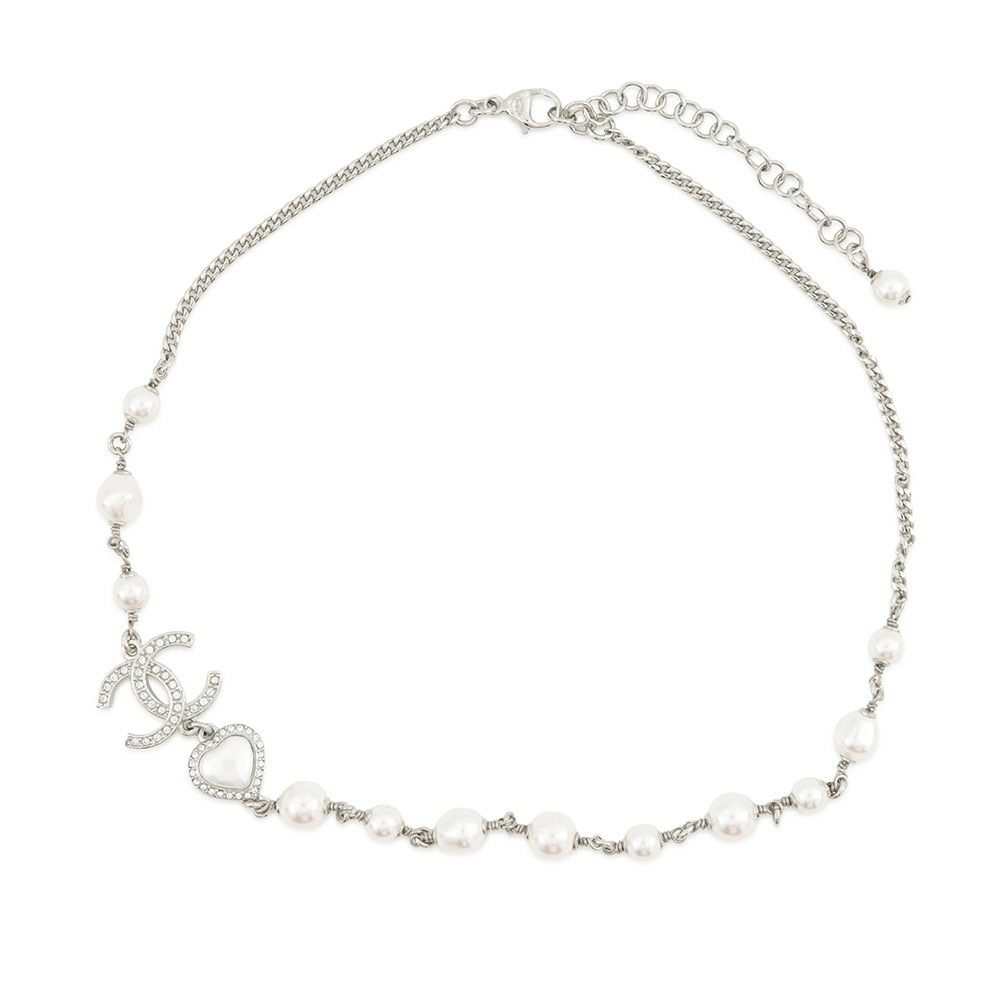 シャネル ネックレス ココマーク ハート フェイクパール ラインストーン B23 B ABB616 CHANEL アクセサリー