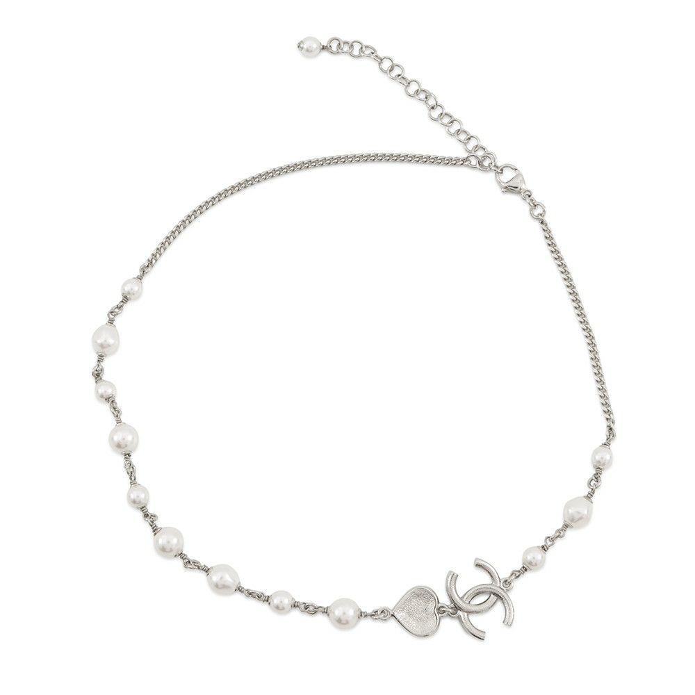 シャネル ネックレス ココマーク ハート フェイクパール ラインストーン B23 B ABB616 CHANEL アクセサリー
