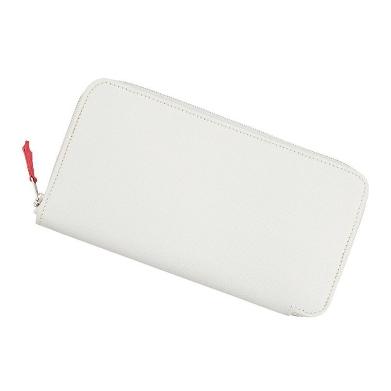 エルメス 長財布 アザップロング シルクイン ホワイト/シルバー金具 エプソン □R刻印 HERMES 財布 白