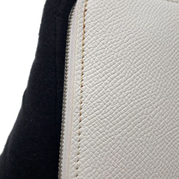 エルメス 長財布 アザップロング シルクイン ホワイト/シルバー金具 エプソン □R刻印 HERMES 財布 白