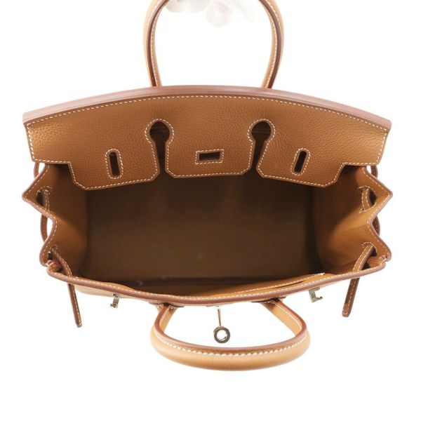 エルメス バーキン25 ゴールド/シルバー金具 トゴ K刻印 HERMES Birkin ハンドバッグ