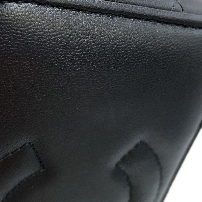 シャネル チェーンバニティバッグ マトラッセ ココマーク ラムスキン AP1472 CHANEL 黒