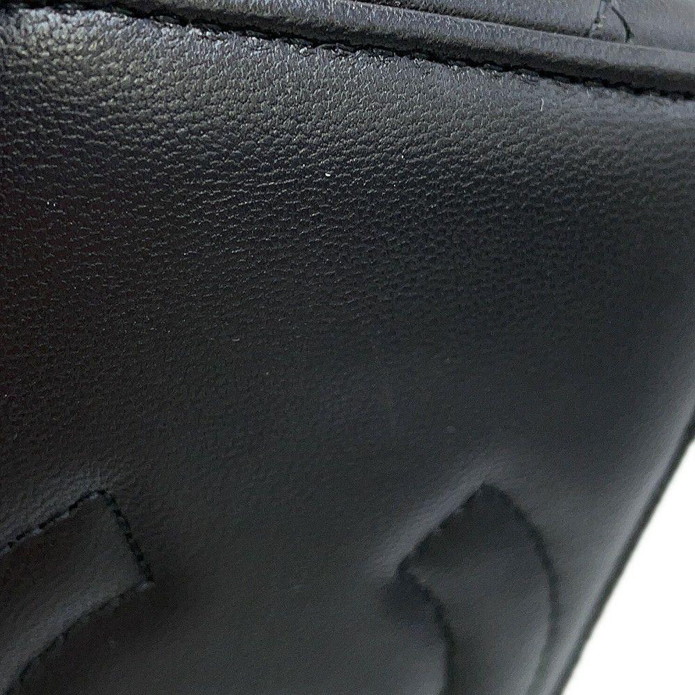 シャネル チェーンバニティバッグ マトラッセ ココマーク ラムスキン AP1472 CHANEL 黒