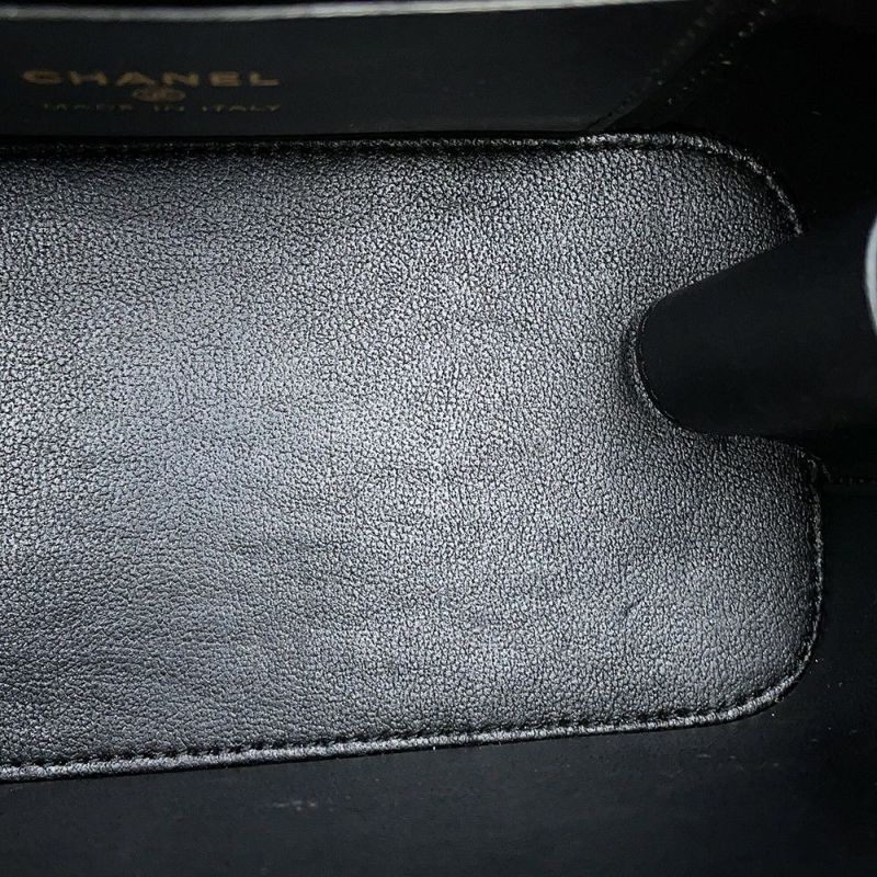 シャネル チェーンバニティバッグ マトラッセ ココマーク ラムスキン AP1472 CHANEL 黒