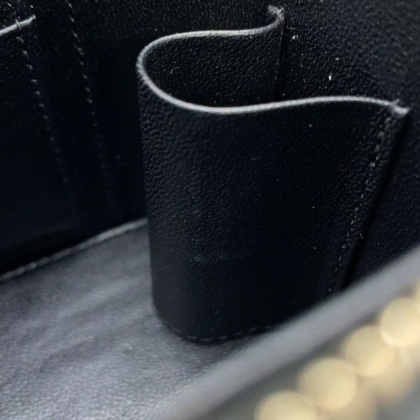 シャネル チェーンバニティバッグ マトラッセ ココマーク ラムスキン AP1472 CHANEL 黒