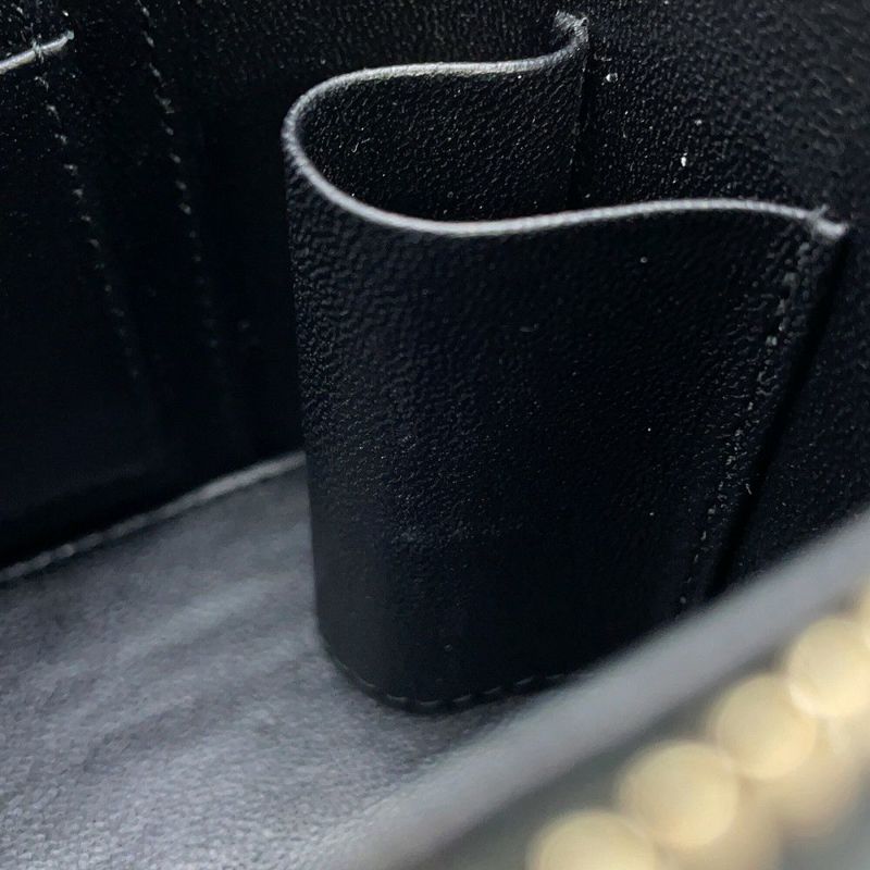 シャネル チェーンバニティバッグ マトラッセ ココマーク ラムスキン AP1472 CHANEL 黒