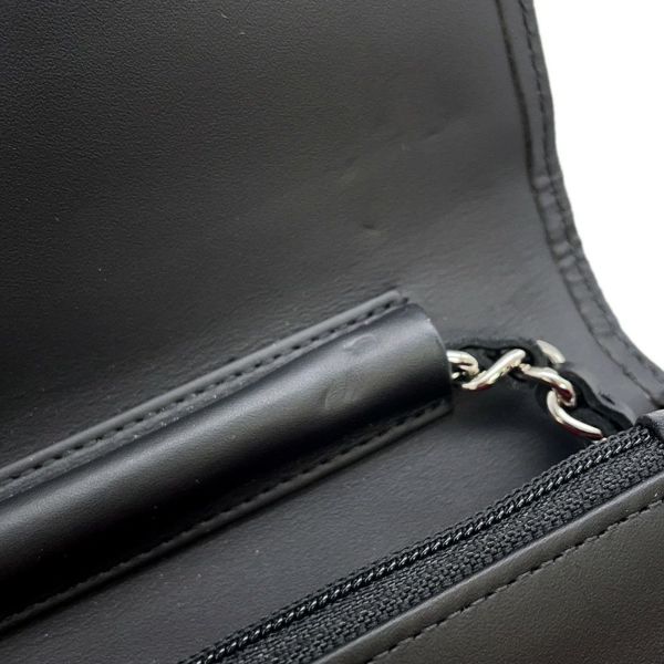 シャネル チェーンウォレット カンボンライン ココマーク A46646 CHANEL 財布 黒