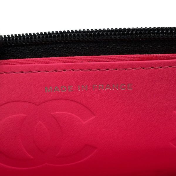 シャネル チェーンウォレット カンボンライン ココマーク A46646 CHANEL 財布 黒