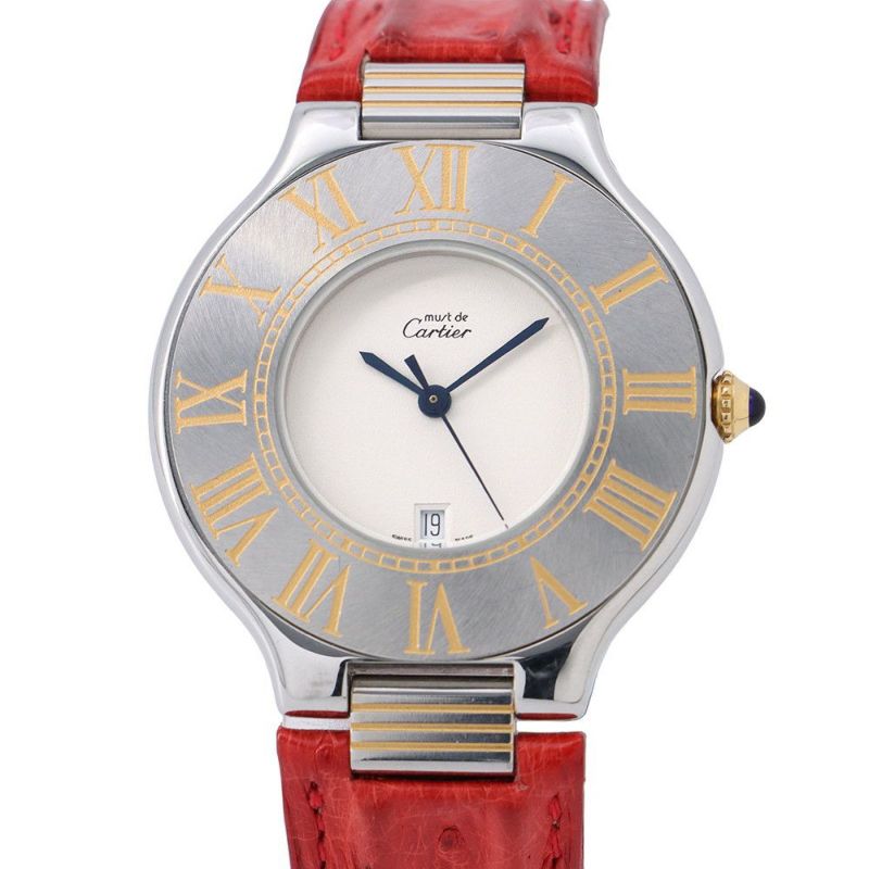 カルティエ マスト21 ヴァンティアン W10073R6 Cartier 腕時計 シルバー文字盤 クォーツ