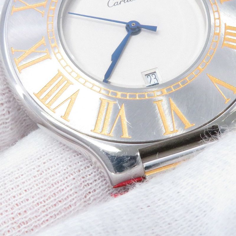 カルティエ マスト21 ヴァンティアン W10073R6 Cartier 腕時計 シルバー文字盤 クォーツ