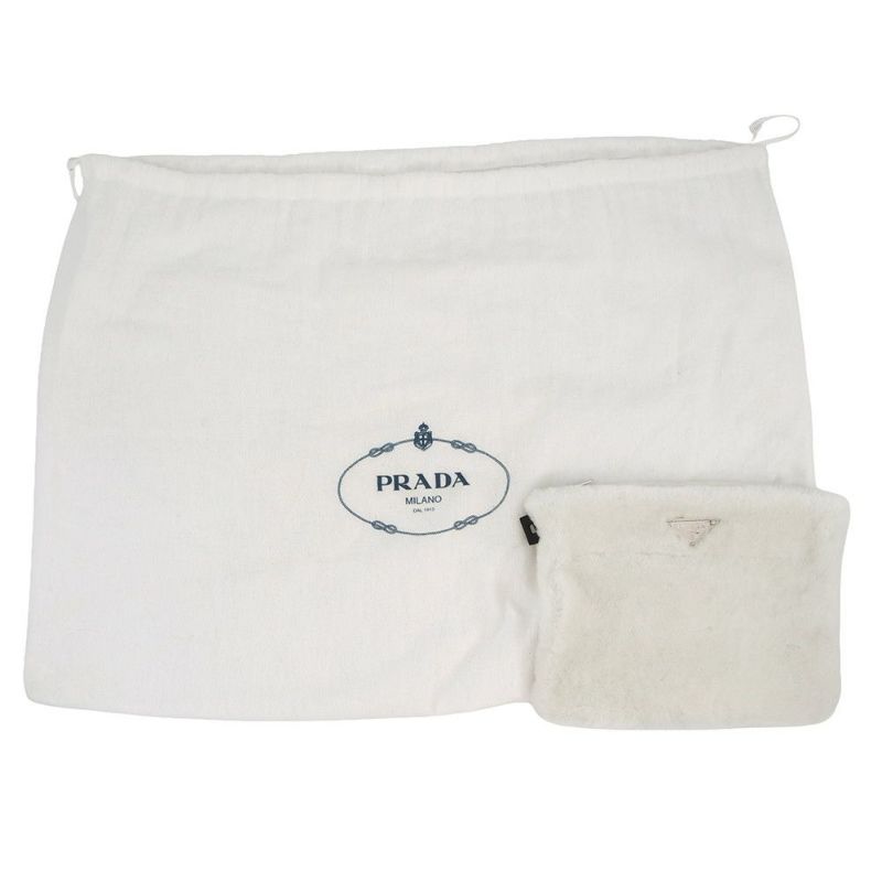 プラダ トートバッグ テリー パイル 1BG130 PRADA 白