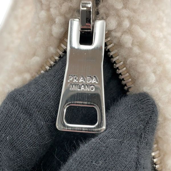プラダ ショルダーバッグ ファー ホーボーバッグ パイル 1BC151 PRADA