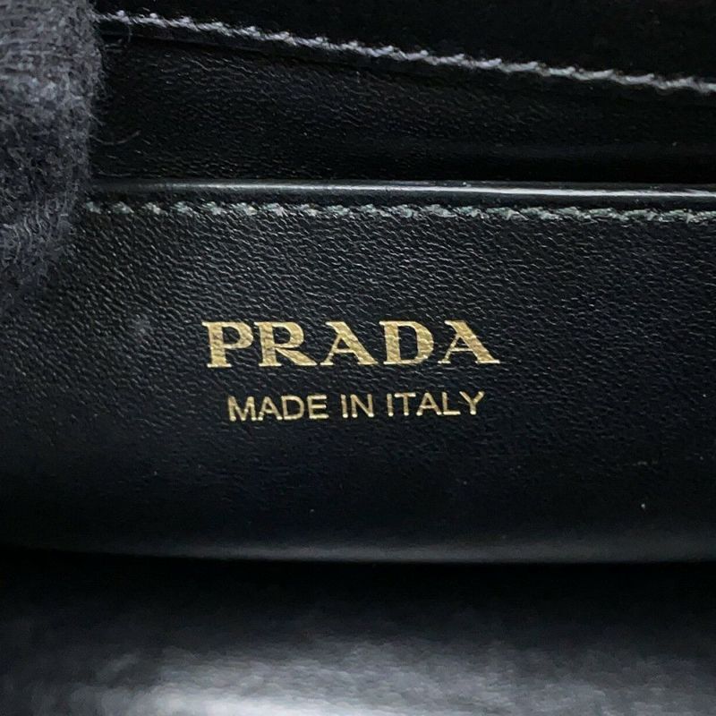 プラダ ハンドバッグ エスプラナード クロコハンドル クロコダイル サフィアーノレザー 1BA046 PRADA 2way 黒