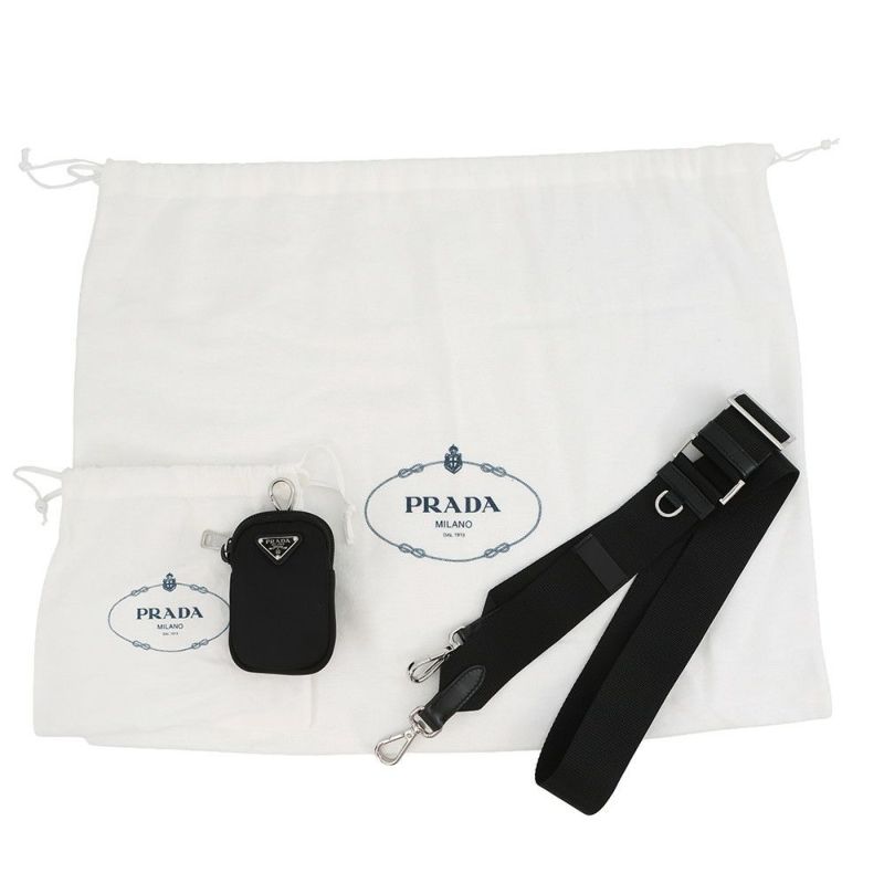 プラダ トートバッグ Re-Nylon ナイロン 1BG354 PRADA 2way 黒