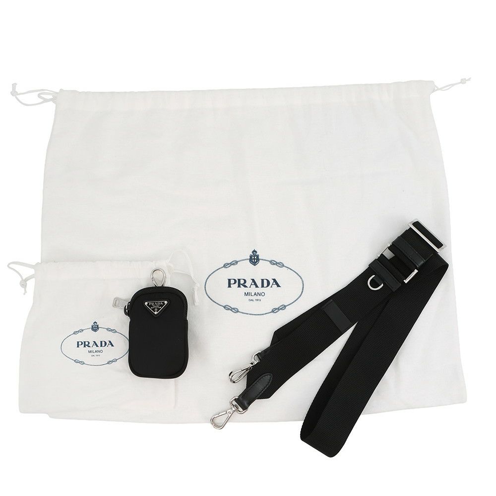 プラダ トートバッグ Re-Nylon ナイロン 1BG354 PRADA 2way 黒