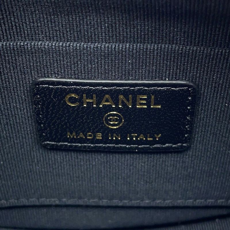 シャネル チェーンショルダーバッグ ココマーク マトラッセ ラインストーン ベロア CHANEL ノベルティ 2024イヤーズギフト 黒