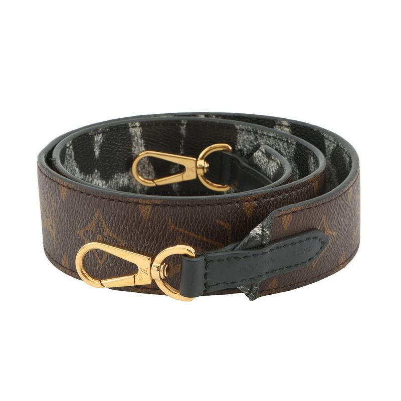 ルイヴィトン ショルダーストラップ モノグラム レオパード リバーシブル  J02289 LOUIS VUITTON ストラップ