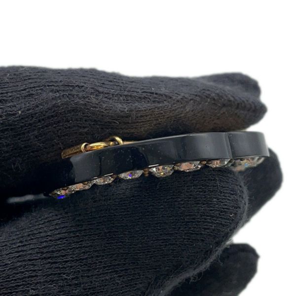 グッチ ヘアクリップ ダブルG ラインストーン 627917 GUCCI アクセサリー 黒